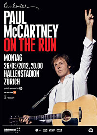 mccartney poster on the run 2012 hallenstadion zuerich