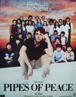 mccartney 1983 pipes of peace promotion poster single