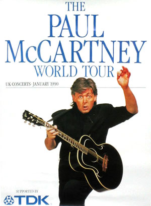 tour poster uk tour 1990 mccartney